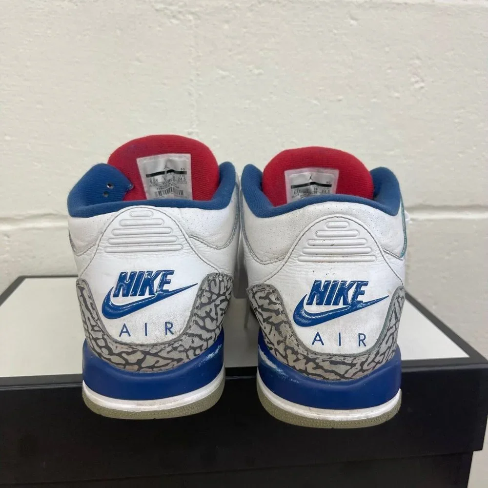 Nike Air‎ Jordan 3 Retro True Blue 2016 854261-106 Sneaker Youth Boys Size 6.5 Y